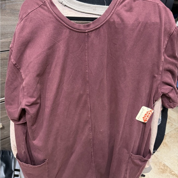 Free people hot shot tee romper chocolate( new with and without tag) - Picture 4 of 10